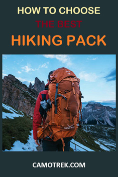 Choosing hiking backpack PIN