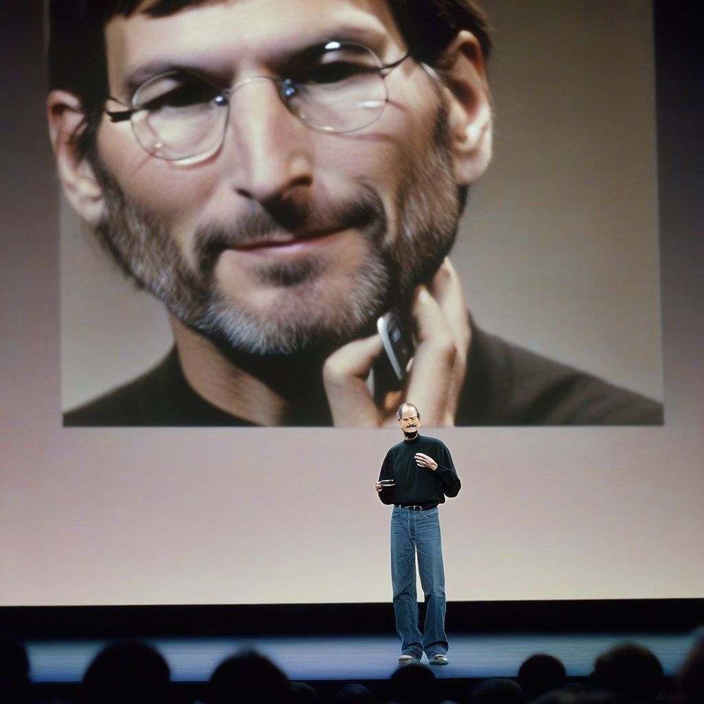 Steve Jobs Presenting the iPhone